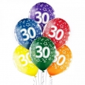 6 ballons 30ème anniversaire