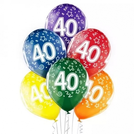6 ballons 30ème anniversaire