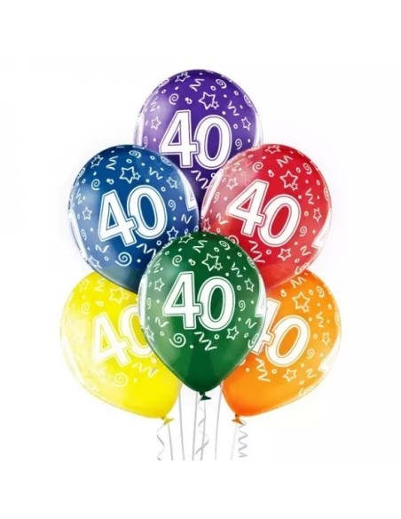 6 ballons 30ème anniversaire