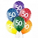 6 ballons 50ème anniversaire