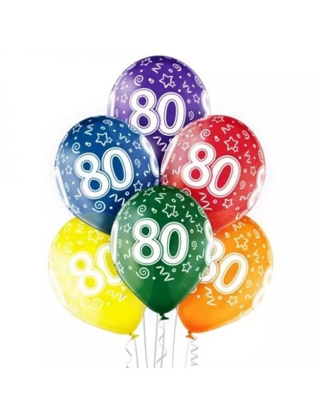 6 ballons 70ème anniversaire