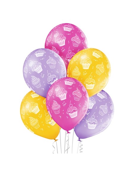 6 ballons tête de clown