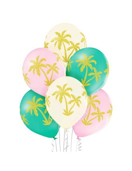 6 ballons Hibiscus