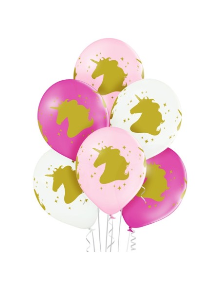 6 ballons Licornes