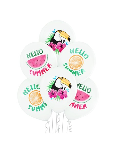 6 ballons Animaux du zoo