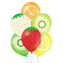 6 ballons Fruits