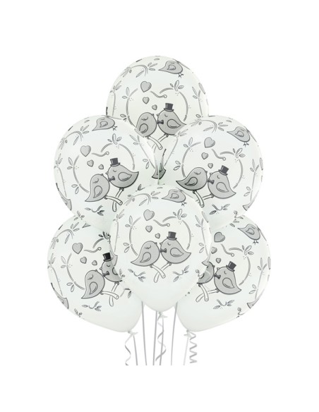 6 ballons peace and love