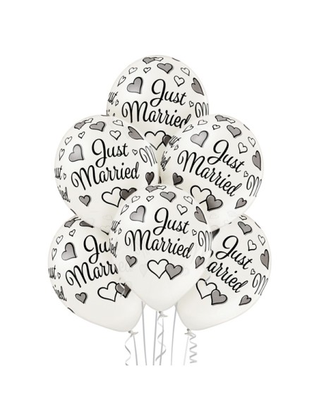 6 ballons love birds