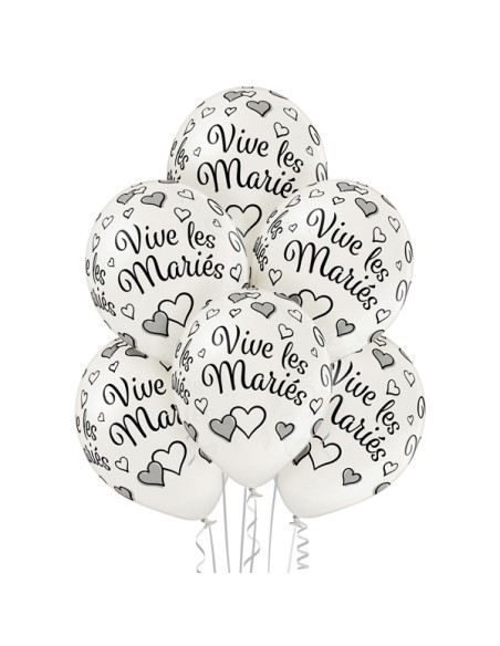 6 ballons just married