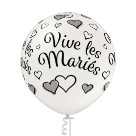 Ballon vive les mariés 60cm