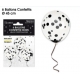 6 ballons confettis fucshia