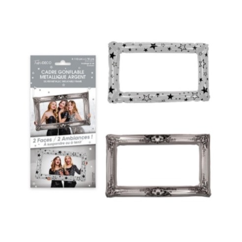Rideau Franges métalliques argent