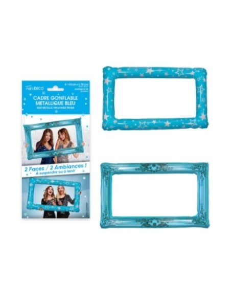 Cadre gonflable métallique argent