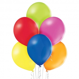 8 Ballons pastel Ø 30cm multicolores