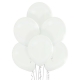8 Ballons pastel diamètre 30cm blanc