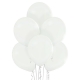 8 Ballons pastel diamètre 30cm blanc