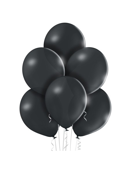 8 Ballons pastel diamètre 30cm noir