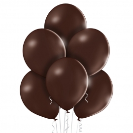 8 Ballons pastel Ø 30cm chocolat