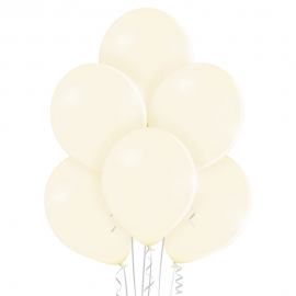 8 Ballons pastel Ø 30cm ivoire
