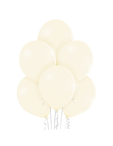 8 Ballons pastel diamètre 30cm jaune