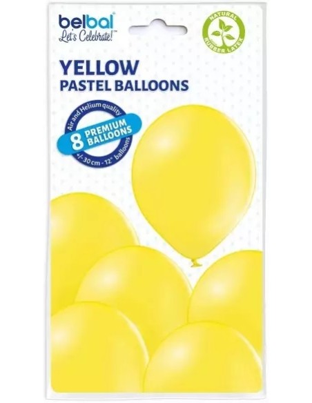 8 Ballons pastel diamètre 30cm orange