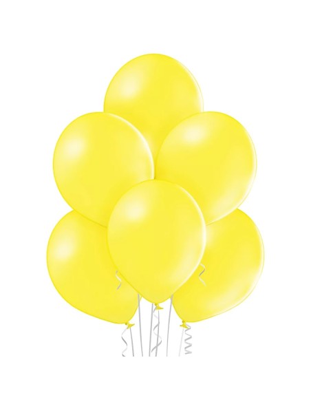 8 Ballons pastel Ø 30cm jaune