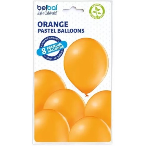 8 Ballons pastel diamètre 30cm rose