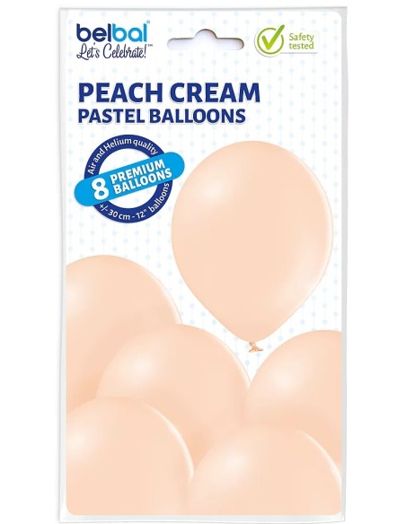 8 Ballons pastel diamètre 30cm pink