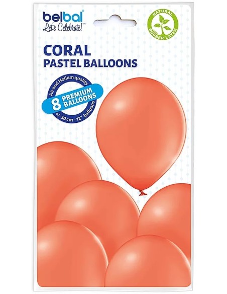 8 Ballons pastel diamètre 30cm soft pink