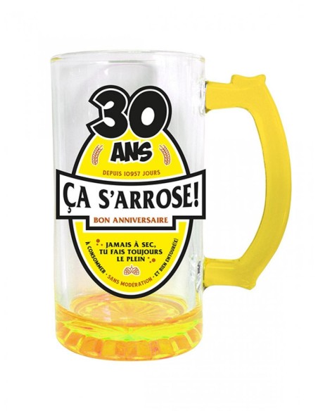 Chope à bière 30 ans