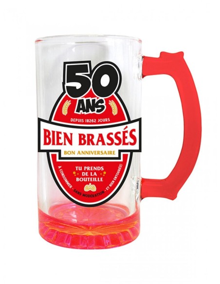 Chope à bière 50 ans