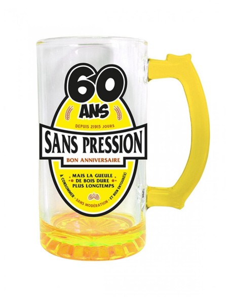 Chope à bière 60 ans