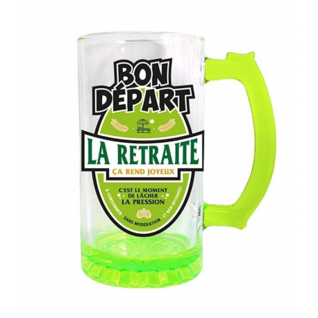 Chope à bière retraite 