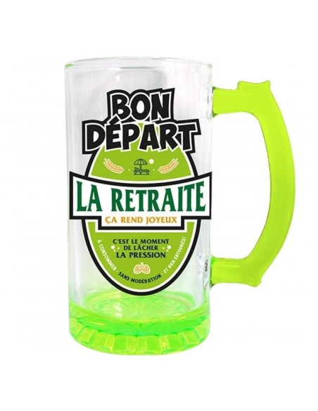 Chope à bière retraite 