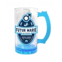 Chope à bière futur marié