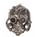 Masque à gaz Steampunk argent