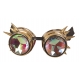 Lunettes Steampunk kaleidoscope en métal