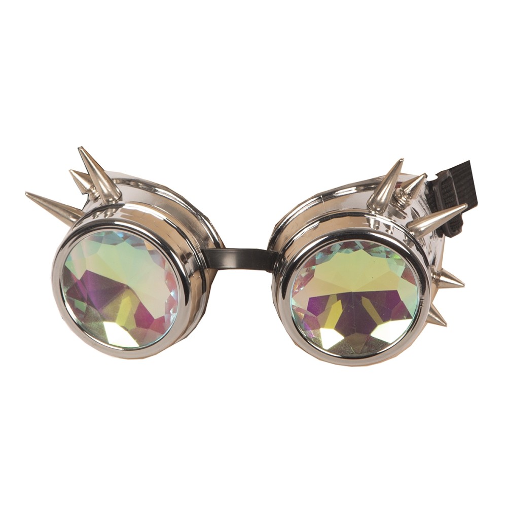 Lunettes Moto Vintage Steampunk - Verres Teintés, Sangle Réglable, Pliable - Pour Casque, Ski, Sports
