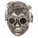 Masque Steampunk argent