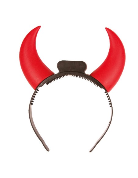 Serre tête Cornes de diable rouges