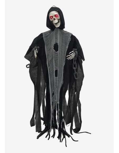 Décoration prisonnier squelette 130cm + leds