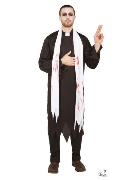 Prêtre ensanglanté - Déguisement halloween adulte