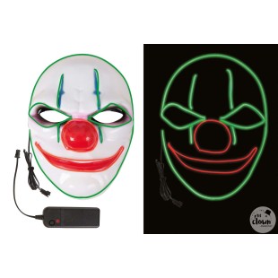 Masque lumineux visage terrifiant