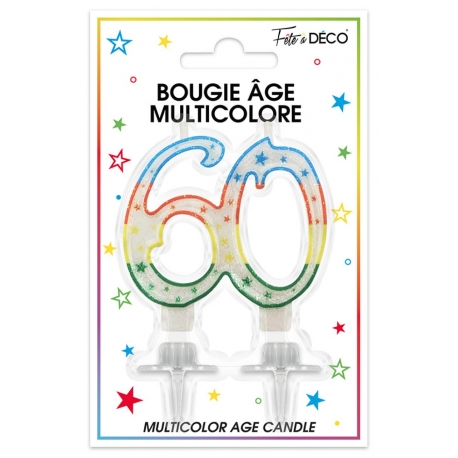 Bougies 60 ans