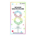 Bougie chiffre 8