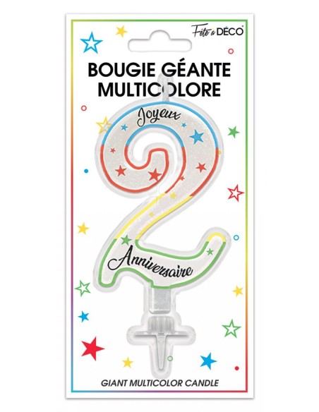 Bougie géante 11cm chiffre 1