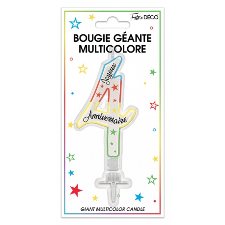 Bougie géante 11cm chiffre 3