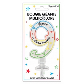 Bougie géante 11cm chiffre 9