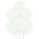 25 Ballons pastel diamètre 13cm blanc