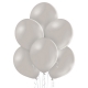 25 Ballons pastel diamètre 13cm gris
